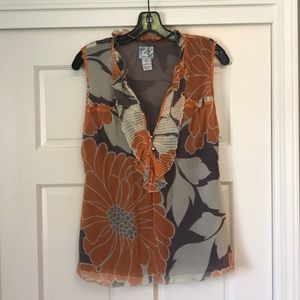 Tabitha for Anthropologie sleeveless blouse